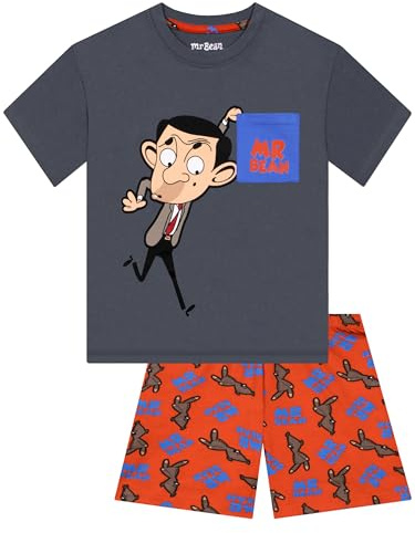 Mr Bean Pyjama Court avec Teddy, Ensemble De Pyjama pour Garçon