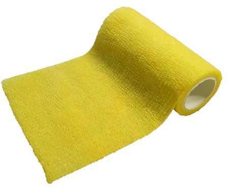 Figo Bandage elastische selbsthaftende Haftbandage 10 cm x 2 m Gelb