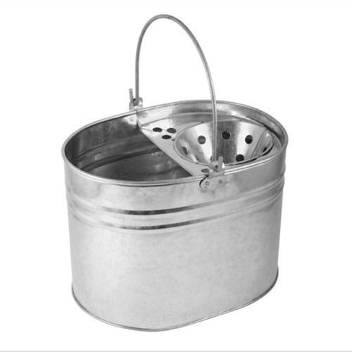 Bs Mopp-Putzeimer, Metall, verzinkt, robust, Kapazität 16 Liter