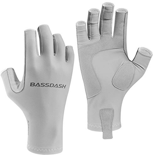 Bassdash ALTIMATE UPF 50+ dam fiske handskar UV solskydd fingerlösa för kajakkörning paddlar vandring cykling körning träning