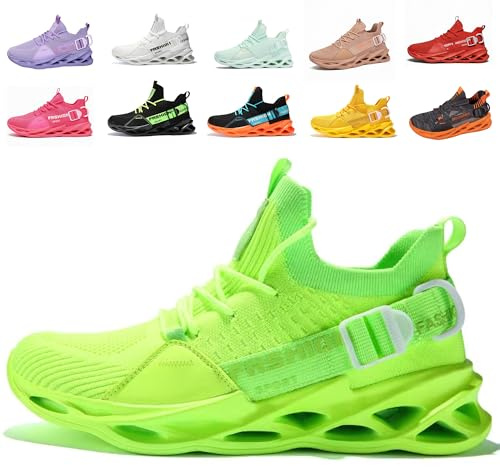 Sportskor Löparskor Andningsbara Lätta sneakers Gym Fitness Sneaker för män Kvinnor G133 Green 40EU