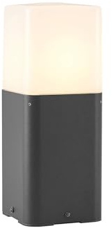 Lucande Outdoor Lights Obuna dimmable (Modern) in Black Made of Aluminium (1 Light Source, E27) from Pillar Garden Path Bollard lamp