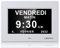 LEMNOI 7 Pollice LCD Orologio Digitale Calendario con Data Giorno E Ora Orologio Non Abbreviato Auto Dimming 8 Lingue HD Display Promemoria per Alzheimer Anziani e Bambini (Bianco)