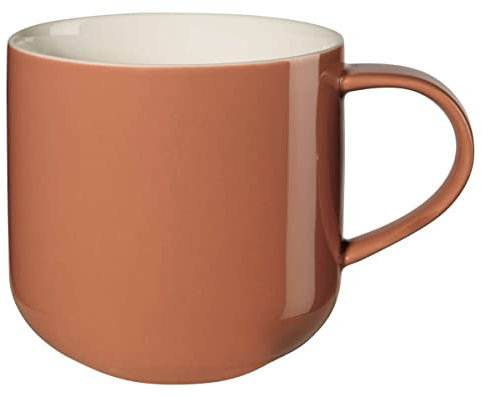 ASA Coppa 19100354 - Tazza con manico in porcellana, 0,4 l, 9,2 x 9,2 x 9,5 cm, colore: Marrone/Rosso