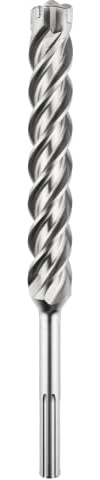 STROXX® SDS-Max Hammerbohrer 4x4 4-Schneiden |verschiedene Größen| spiraligen Bohrkörper | Hartmetallspitze | Bohrer für Stahl Beton Granit | Schlagbohrer (32,0x920x800)