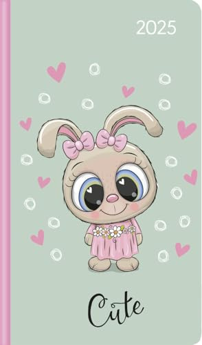 Alpha Edition - Ladytimer Slim Cutie 2025 Taschenkalender, 9x15,6cm, Kalender mit 128 Seiten, Notizbereich, Info- und Adressteil, Monatsübersicht und internationales Kalendarium
