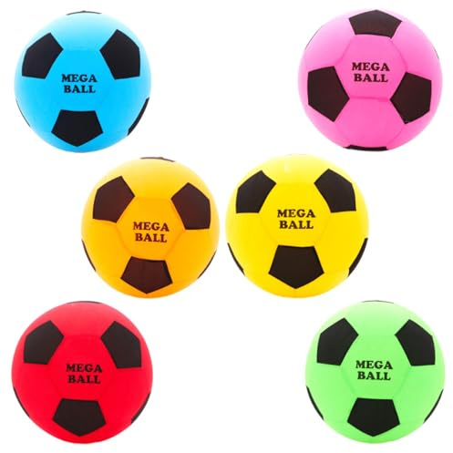 Toyland® 45cm (18) Colourful Inflatable Mega Ball - 6 Colours Available - Garden & Beach Toys - 1 Chosen At Random