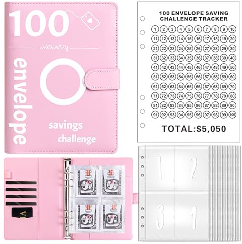 tenkeyboxde geld,Savings book for money challenge,100 envelope challenge German,pocketsaving101 geld sparen,savings book for money with foils,Easy And Fun Way To Save $ 5,050,Budget Binder