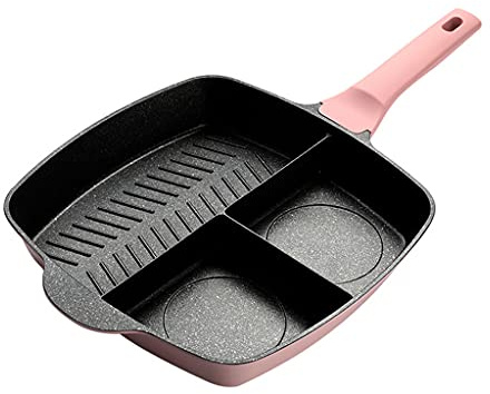 Pentole di alluminio del wok del bastone con il soggiorno con i piani cottura elettrici di induzione della maniglia 3 colori