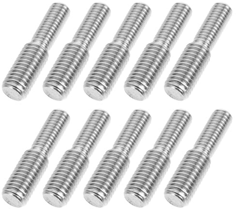 CLISPEED 10st Reduzierschraube Gewindereduzieradapter, Möbelbefestigung Metalladapter Mit Außengewinde Gewindestiftschraube M8 M10 Gewindeadapter Adapterschraube Rostfreier Stahl