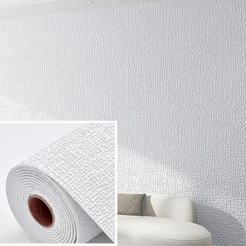 DFLINGA 3D Leinen Wandaufkleber Tapete Selbstklebende Wasserdichte Wandverkleidung Für Wohnzimmer Schlafzimmer Badezimmer Wohnkultur