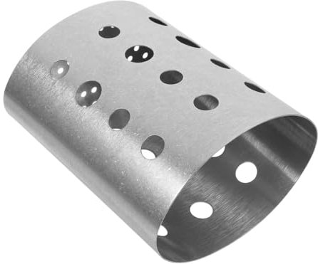 EXHUMKY Portautensili in Acciaio Resistente Per Asciugatura Organizer Rotondo Per Cucchiai Spatole Posate Contenitore Da Cucina Per Piano Di Lavoro