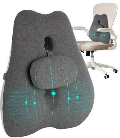 Stuhl-Rückenkissen | Unterstützung Lendenkissen – Verstellbare Rückenlehne Pad & Lendenkissen für Auto, Couch, Liege, Spiel, Zuhause, Reisen
