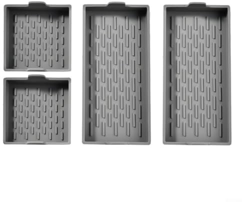 Molde rectangular de silicona para tartas, molde antiadherente para brownie para hornear pasteles, magdalenas, pizzas
