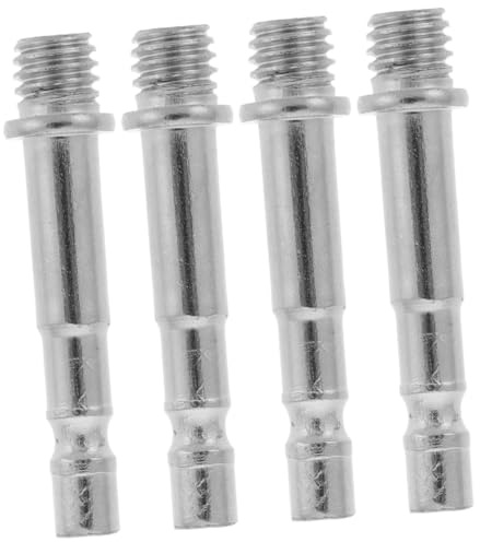 4 Stück-pack Mikrofonstativadapter aus Metall, 3/8-zoll Gewindeadapter | Silber, für Mikrofonständer und Federungshalterung, Glatte Verbindung, Handliches