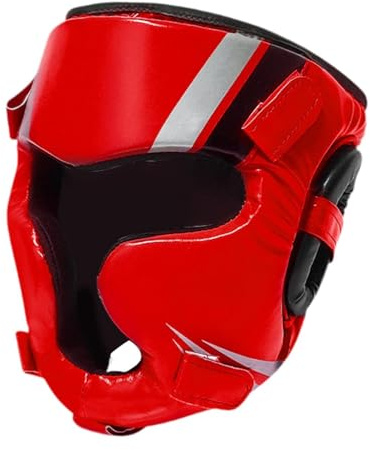 Aymzbd Boxhelm, Stirn Und Ohrenschutz, Verstellbarer Kickboxhelm, Atmungsaktive Kopfbedeckung, Vollständiger Schutz für Muay Thai, Herren