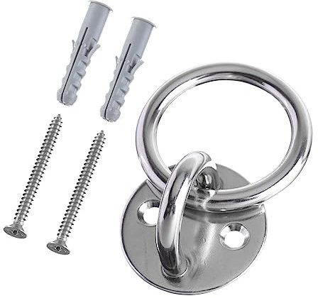 TOYANDONA 1 Satz Yoga Feste Platte Hochleistungshaken Schlingentrainer Halterung Suspension Fitnessstudio hängend Antenne Klammern Wandhalterung festes Gadget Deckenanker Festplatte Silber