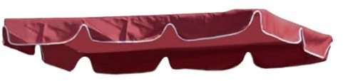 Toldo De Balancín De Jardín De 3 Plazas, Impermeable, Columpio Jardin Toldo De Reemplazo Anti Viento 195*125cm Recambio Balancin Jardin Exterior Techo De Repuesto for Balancín Exterior Swing(Burgundy)