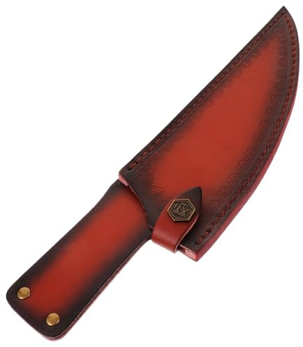 VALICLUD Funda Útil Para Cuchillos De Chef De 8 Pulgadas, Piel Sintética Marrón, Reutilizable Para Cuchillos De Cocina, Adecuado Para Hogar y Almacenamiento Seguro