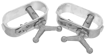 VILLCASE 2 pièces Tendeur Câble Acier pour Clôture Fil Galvanisé Câble Tendeur Robuste Acier Résistant Accessoire Tension Fil pour Installation Extérieure