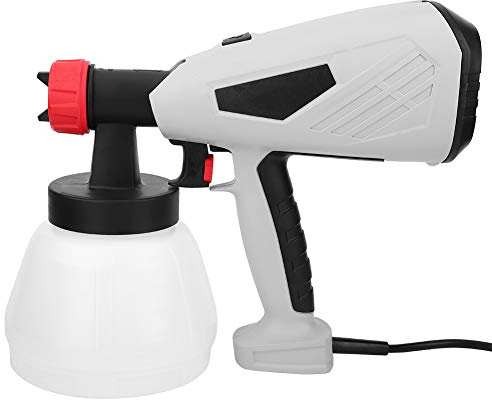 Pistola a spruzzo elettrica Gearwell, spruzzatore di vernice 1300 ml, strumento di spruzzatura rimovibile, ugello in plastica 1,0 mm 1,8 mm, attrezzatura per rivestimento di