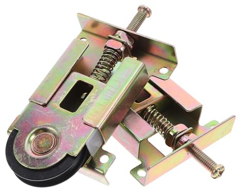 Homoyoyo Galets de Porte 2 Pièces pour Portes Coulissantes de Placard Miroir Bois et Métal Support Métallique Détachable et Ajustement Précis Hauteur
