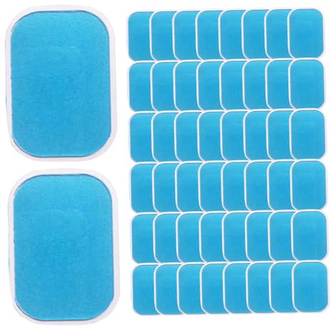 Monetais 50 Stück Gel-Pads, Muskelstimulator-Pads mit hoher Leitfähigkeit und geringer Reizung, ABS-Bauchstimulator für Ultimatives Muskel-EMS-Bauchgürtel-Arm-Bein-Taillen-Training