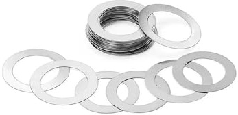 Arandelas planas de acero inoxidable M30 M32 M35 - Juntas de ajuste ultrafinas de alta precisión for aplicaciones de ajuste(32x45x0.3 8Pcs)