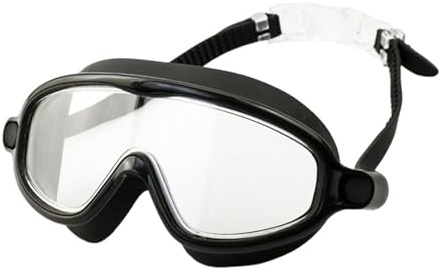 Gafas de natación para niños: Silicona, antivaho, Buceo Transparente Impermeable Piscina | Lente Ancha Ajustable niñas Agua Playa al Aire Libre