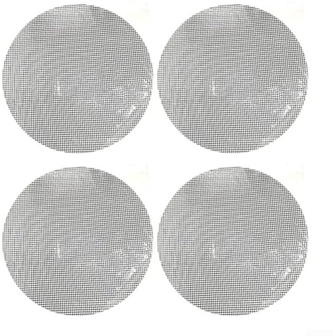 EXTRWORY Alfombrilla de parrilla para parrillas eléctricas de carbón de gas y freidoras de aire, resistente al calor, antiadherente, fibra de vidrio recubierta de PTFE, negro (BlackRound40 cm)