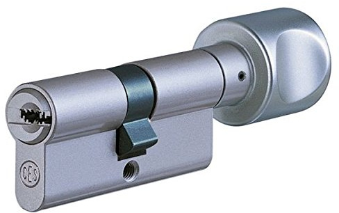 CES RHM Knaufzylinder 45/45K | Türzylinder Schließzylinder Profilzylinder mit Knauf | hoher technischen Kopierschutz und Anbohrschutz | Patentschutz bis 2031 | 5 Schlüssel | Sicherungskarte