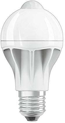 OSRAM Ampoule LED | Culot: E27 | Blanc chaud | 2700 K | 8.8 W | équivalent à 60 W | dépolie | LED STAR MOTION SENSOR CLASSIC A