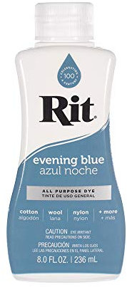 Craft County Rit Liquid Dye – Wide selection of colours – 236 ml Evening blue