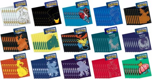 Titan Cards Pokemon-Kartenhüllen – 1x Paket mit 65 Elite-Trainer-Hüllen (ein Paket, zufälliges Design) + x TitanCardsToploader