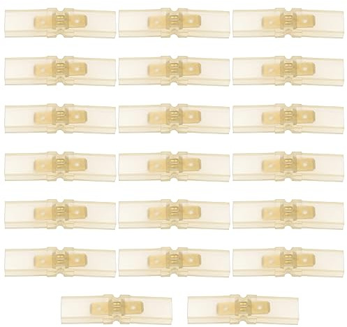 The Lord of the Tools 20 Sätze 6,3mm Flachstecker mit Isolierhülsen Zwei In-line 6,3mm Männlich Flachstecker Elektrisches Zubehör 48 X 10,5 X 6mm