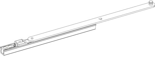 ROTO NT/NX Drehbegrenzer Designo für schmale Fenster silber