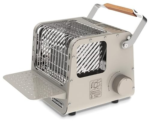 Naturehike 2 in 1 Portable Heater & Stove, 50oz Outdoor Camping Gas Stove, Camping Heater for Tents, Adjustable Temperature, Over-Voltage Protection (Khaki)