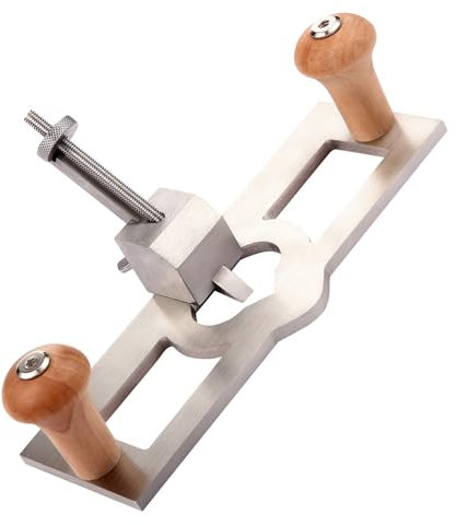 Router Plane Pialla a Mano Manico in Legno Regolabile Strumento Portatile per la Lavorazione del Legno per Principianti di Falegnami Fai da Te