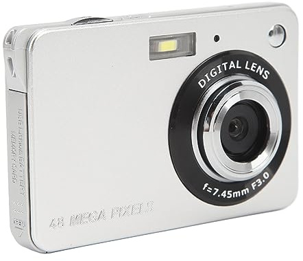 Cámara Digital 4K, Pantalla de 2,7 Pulgadas, Zoom Digital 48MP 8X, Enfoque Automático Antivibración, Disparo con un Fotografía HD para Viajes de Graduación, para