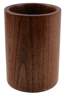 MY MIRONEY Wooden Utensil Holder Kitchen Spoon and Chopstick Holder Multi-Functional Wood Pen Holder Makeup Brush Holder Desktop Storage Organizer, 3.62 x 5.08(Type 1)