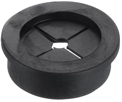 sourcing map Cable Cord Grommet, 1 3/8 Inch (35mm) Desk Grommet Flexible Rubber Grommets Wire Hole Cover Pass Through for Office Computer Desk Wire Organizer, Black