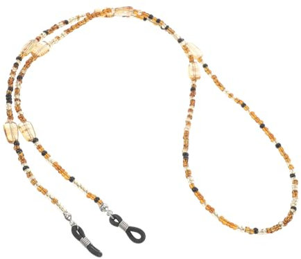 LIFKOME Retro Handgefertigte Perlen Brillenkette Für Damen Rutschfester Brillenhalter Mit Modischem Design Für Sonnenbrillen Und Lesebrillen Farbe