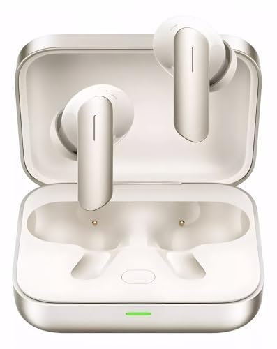 realme Buds Air 7 - Auriculares Bluetooth con cancelación de ruido 4000Hz, 6 micrófonos, protección IPX5 (oro marfil)