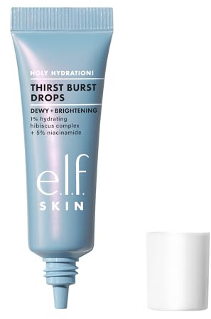 e.l.f. SKIN Holy Hydration! Thirst Burst Drops Mini, Glow-Serum mit Sofort-Effekt, mit Hyaluronsäure, vegan und tierversuchsfrei