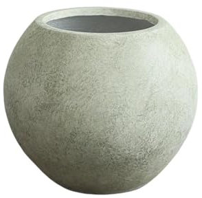 Macetas Maceta verde aguamarina con forma de bola, 3 tamaños con orificio de drenaje, maceta de arcilla de magnesio for interior, exterior, habitación, balcón, jardín, oficina para cactus y suculentas
