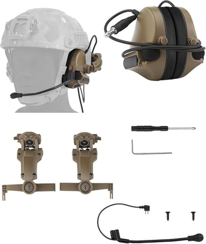 ACEXIER C5 Taktische Kopfhörer Helm (Keine Geräuschunterdrückung) Kommunikationsausrüstung Headset Outdoor Silikon Ohrenschützer