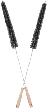 GALPADA 2pcs Wooden Handle Cleaning Brush Multifunctional Dryer Brush for Washing Machines Replacement Shower Scrubber