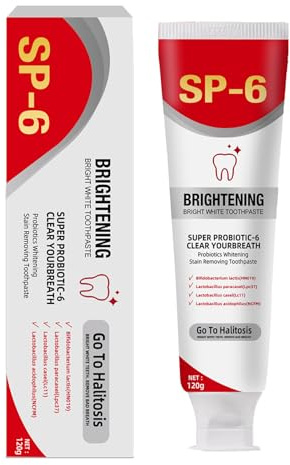 Dentifricio Sbiancante Sp6 | Sp6 Dentifricio Probiotico | 120g Dentifricios Per La Rimozione Degli Odori | Dentifrici Sbiancanti Per Migliorare I Denti Gialli E L'alito Fresco