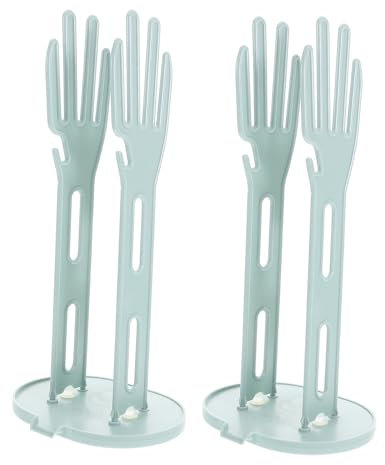 Ipetboom 2 Pièces Support de Séchage pour Protège-Mains de Cuisine avec Base Égouttoir Organisateur pour Vaisselle et Chiffons Support sans Perçage Design Minimaliste et Stable pour