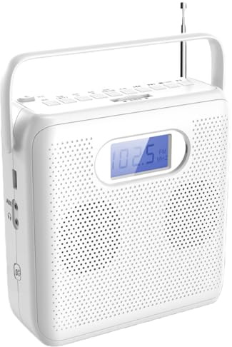 Tosuny Reproductor de CD Portátil, Reproductor de Música MP3 CD con Parlantes Incorporados y Bluetooth, Radio FM y Entrada Auxiliar para Dormitorio, Automóvil, Viajes, Uso Personal